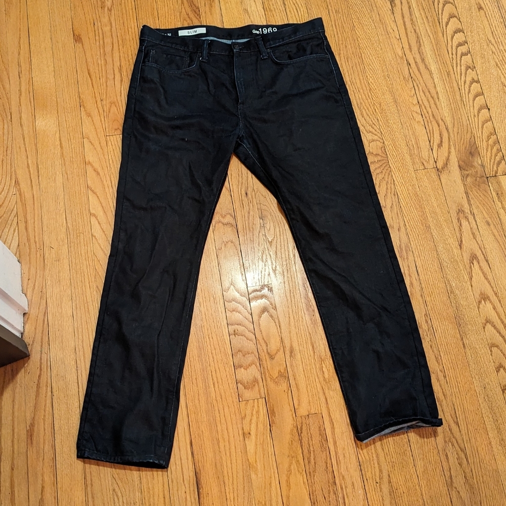 GAP MEN'S JEANS - SLIM FIT 36X32 - NWOT - DARK WASH